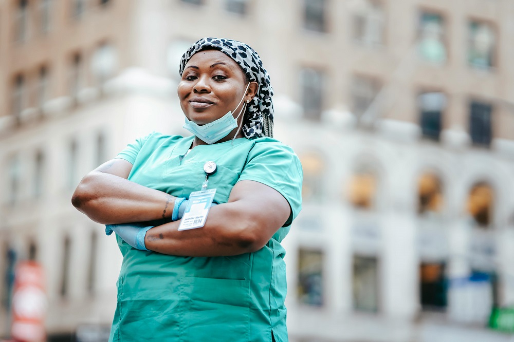 photograph outside of pediatric nurse