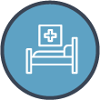 hospital bed icon